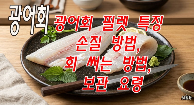 광어회 필렛 특징 손질 방법, 회 써는 방법, 보관 요령까지 상세히 정리했습니다.