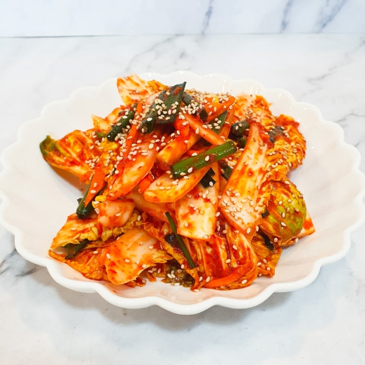  봄동김치 만들기 남은 김장양념으로 생김치 담그는 법