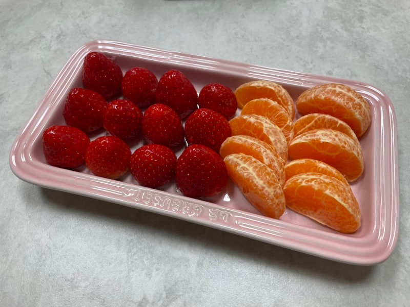 르쿠르제(LECREUSET) 직사각 접시 25 쉘핑크 후기