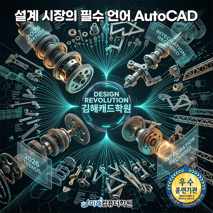  김해캐드학원 추천 : 비전공자도 가능한 AutoCAD 기초부터 CAT 자격증 취득까지