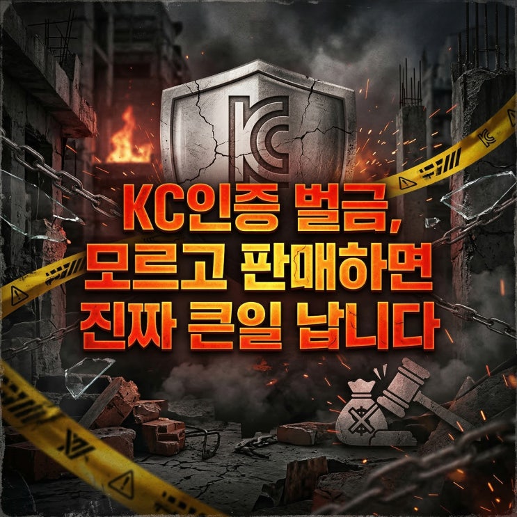  KC인증 벌금, 모르고 판매하면 진짜 큰일 납니다