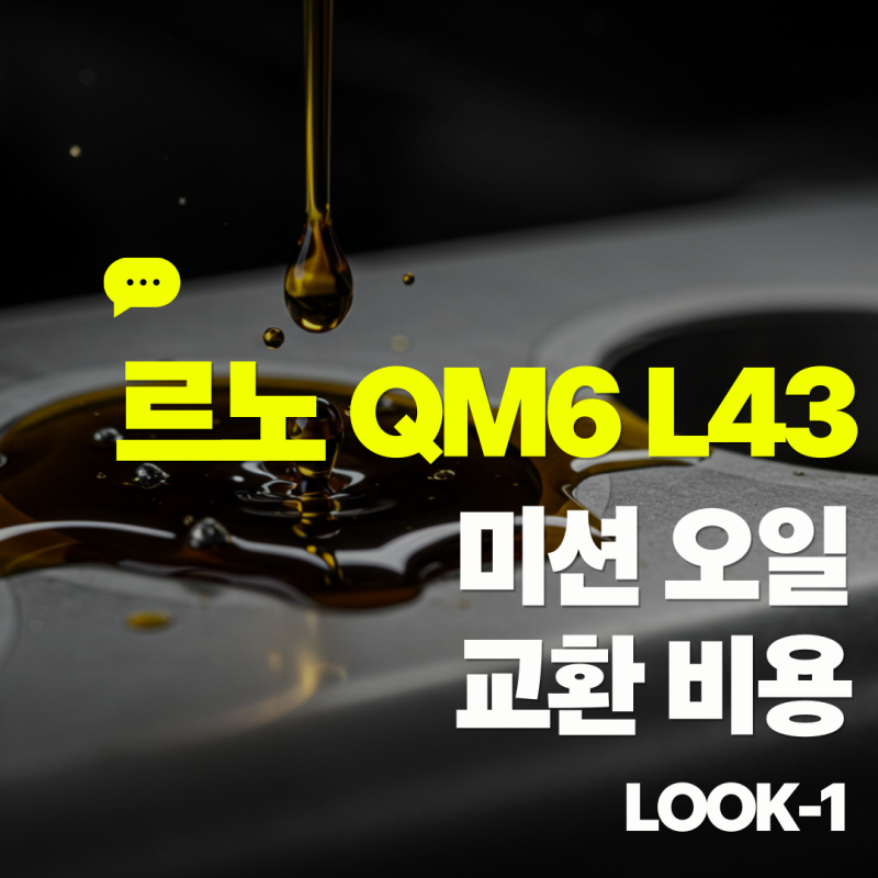 르노삼성 QM6 L43 미션오일 교환비용 CVT 관리 팁까지!