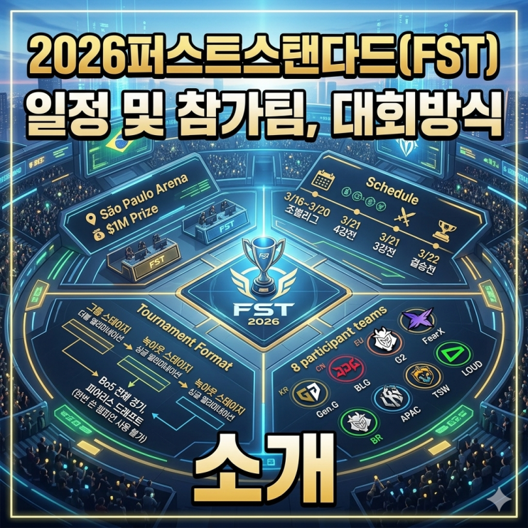 2026퍼스트스탠다드(FST) 일정및 참가팀, 대회방식 소개