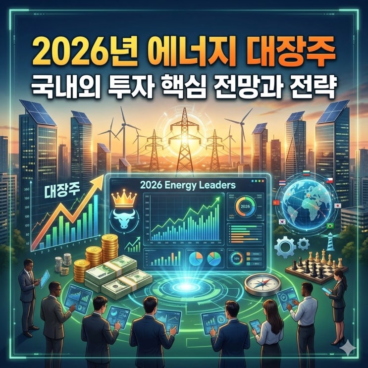  2026년 에너지 대장주, 국내외 투자 핵심 전망과 전략