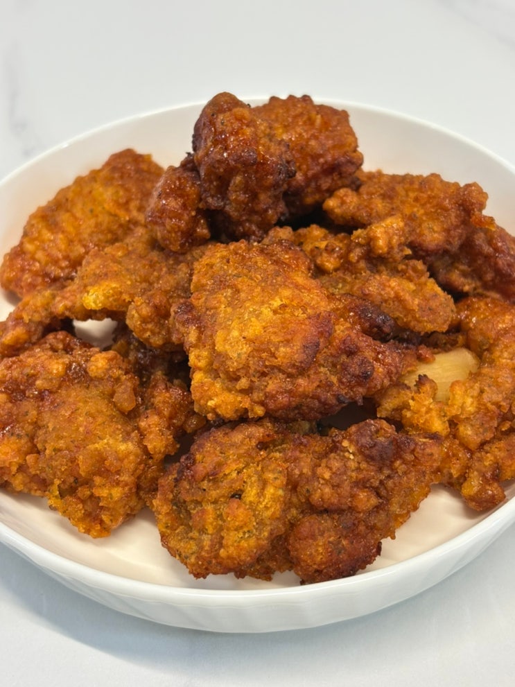  신포야채치킨 닭강정 택배 후기 식사이론백년가게신야치킨닭강정