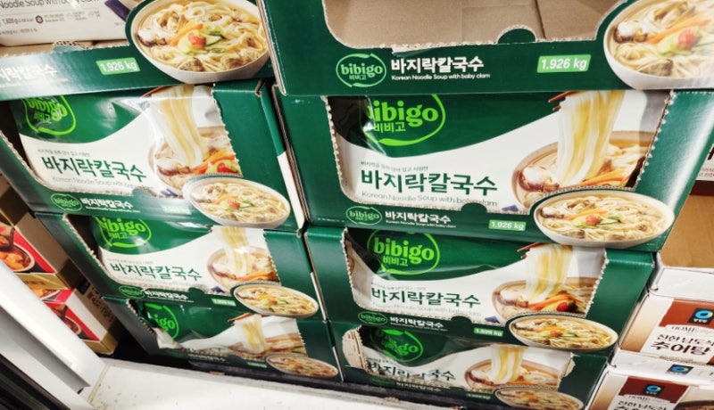 비비고 bibigo 바지락 칼국수 조리 방법 코스트코 냉동 칼국수 추천