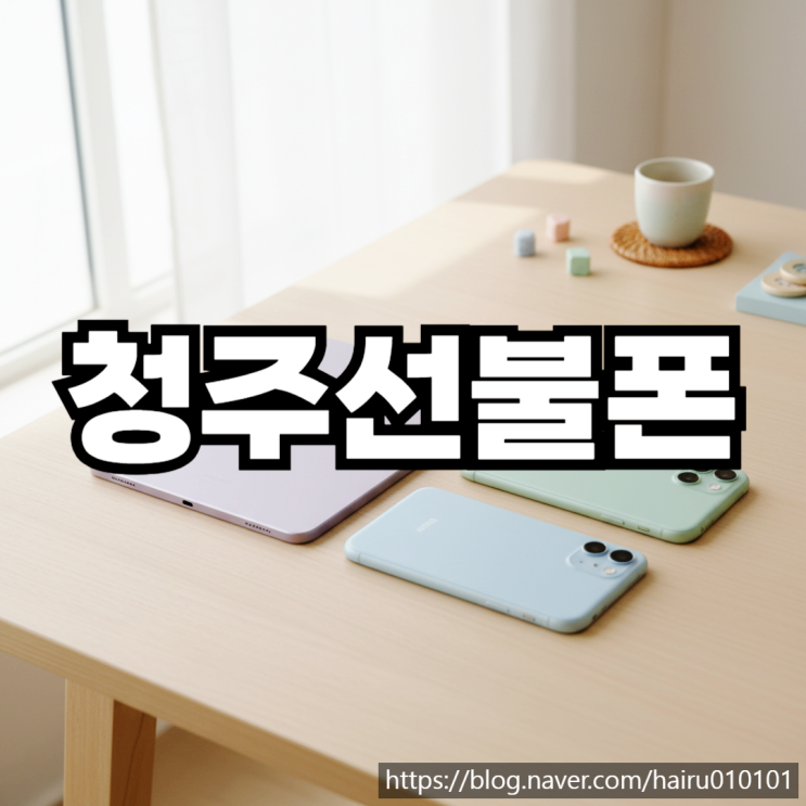  청주선불폰 통신비 연체 무관한 유심 개통 방법
