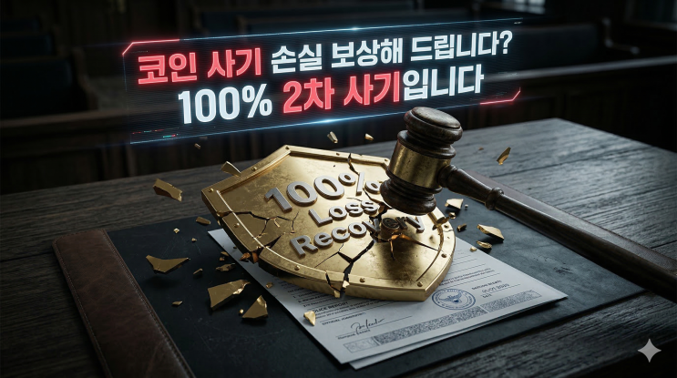  코인 사기 환불해 준다는 2차 사기, 손실보상 위장 조직 변호사 고소법