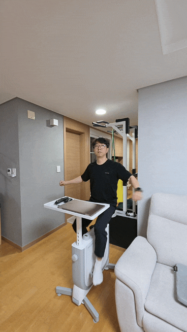  멜킨 무소음 안장 편한 자전거 야간 층간소음 없는 유산소 실내 모노바이크 효과