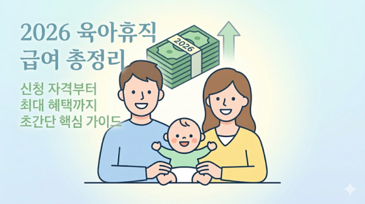  [2026 최신] 육아휴직 급여 총정리: 최신 급여 상한액 및 신청 꿀팁