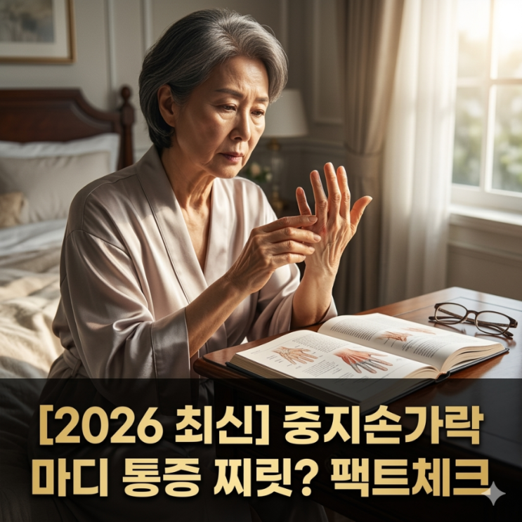  손가락 마디가 찌릿? 중지손가락 통증 60대 관절 건강 관리법