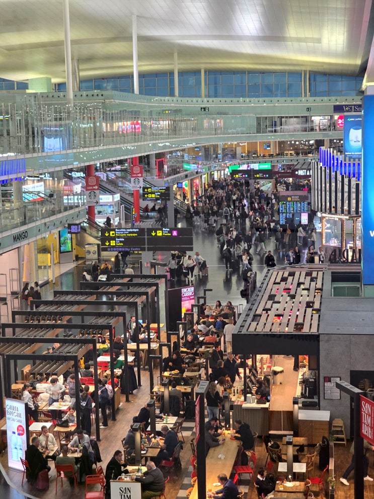  바르셀로나 엘프라트 공항에서 서울인천공항