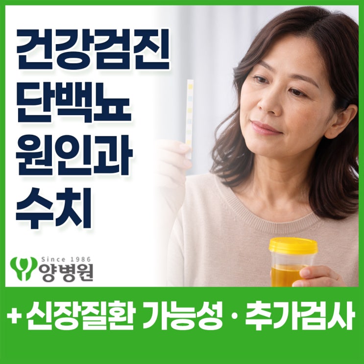  건강검진에서 단백뇨 나왔다면 · 원인과 수치, 신장질환 가능성, 추가 검사, 단백뇨 의심