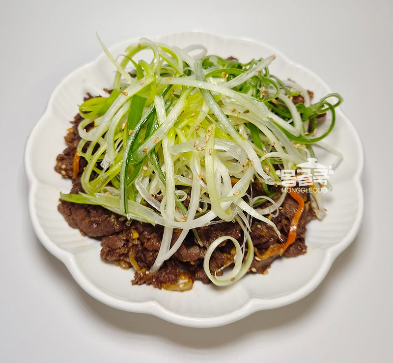 소불고기 양념 레시피, 갈배없이 부드러운 소고기 300g 파채 소불고기 만드는 법