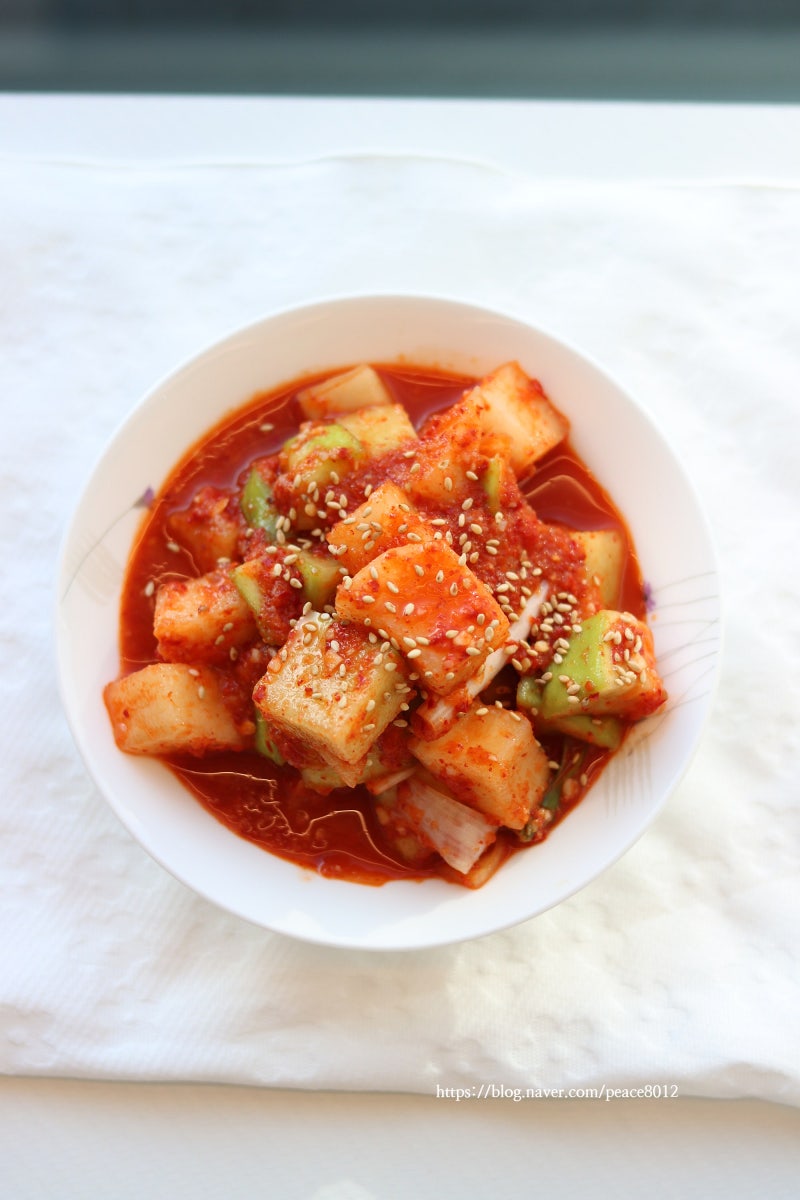설렁탕 깍두기 담그는법 깍두기 레시피 담그기