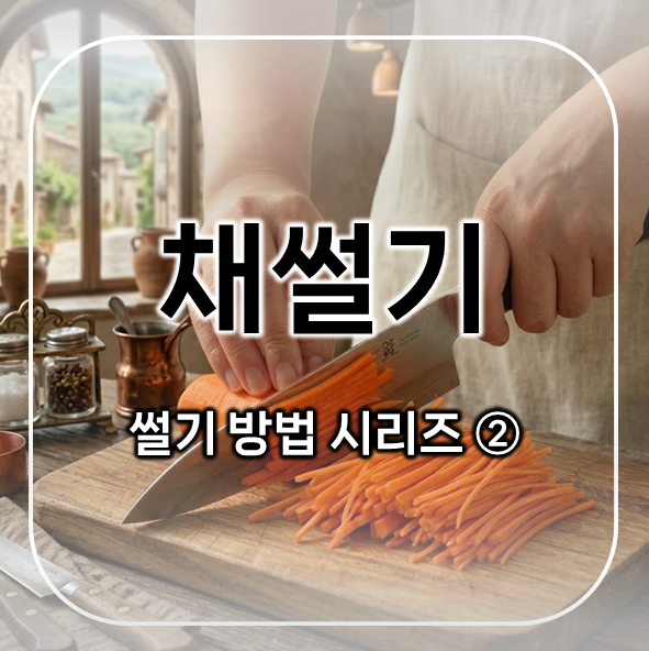  채썰기 | 요리 기술, 썰기 방법 시리즈 2탄