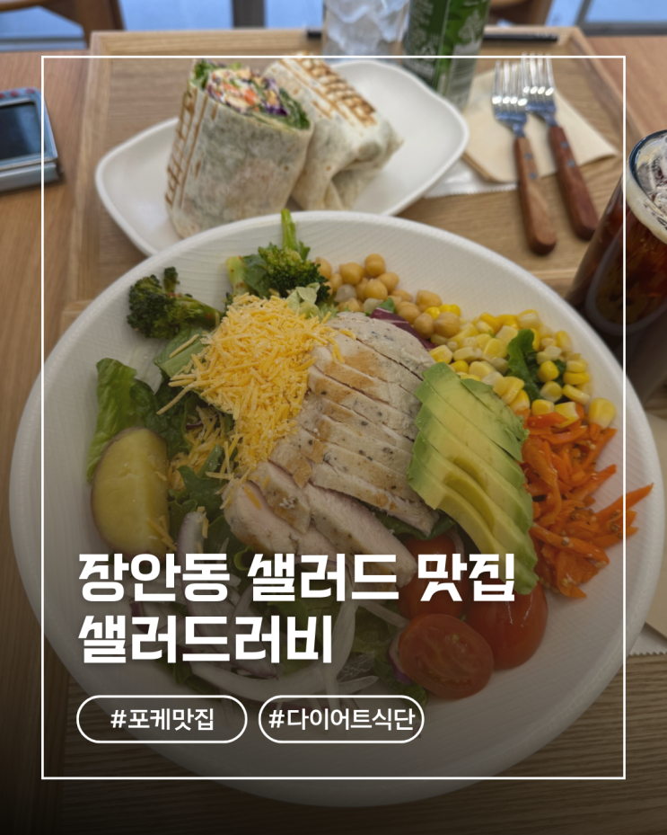  장안사거리 샐러드 맛집이라길래 가봤는데... 닭가슴살이 이 정도라고?
