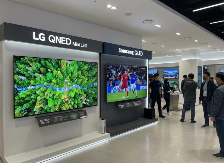  75인치 대형TV QLED QNED티비 화질 가격 비교