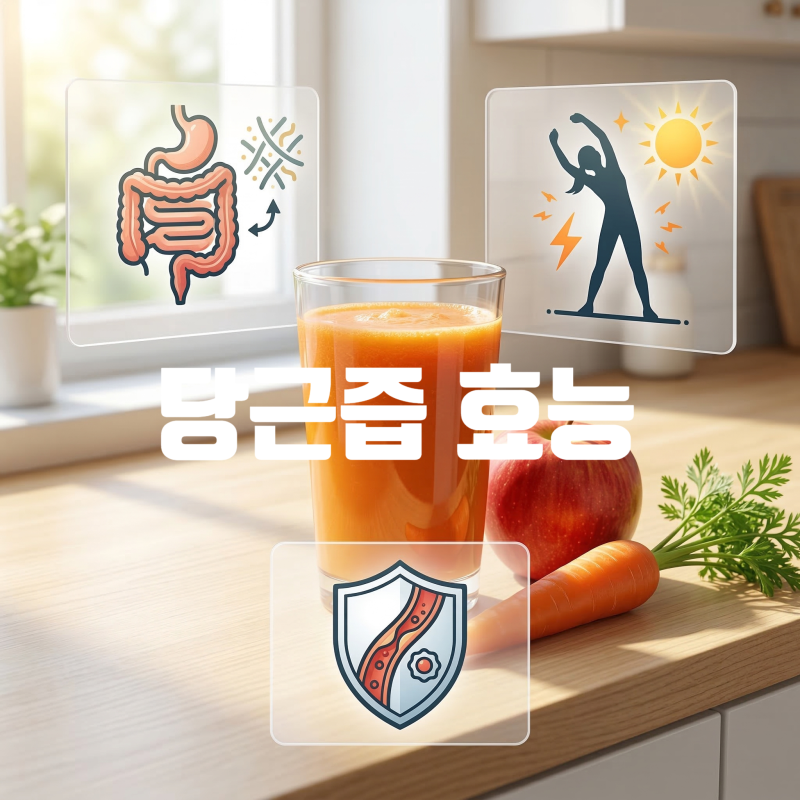 알고 마셔요 당근즙 사과당근주스 효능 3가지