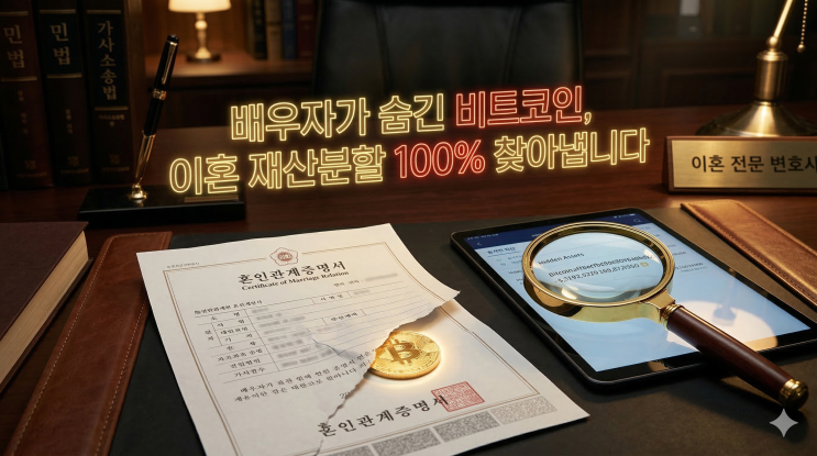  이혼 소송 시 배우자 은닉 코인 재산분할, 거래소 가압류 신청하는 법