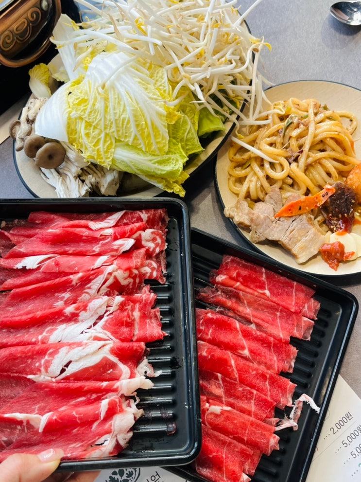  구미시청 맛집 아이랑 가족외식 샤브르정원 디너 방문