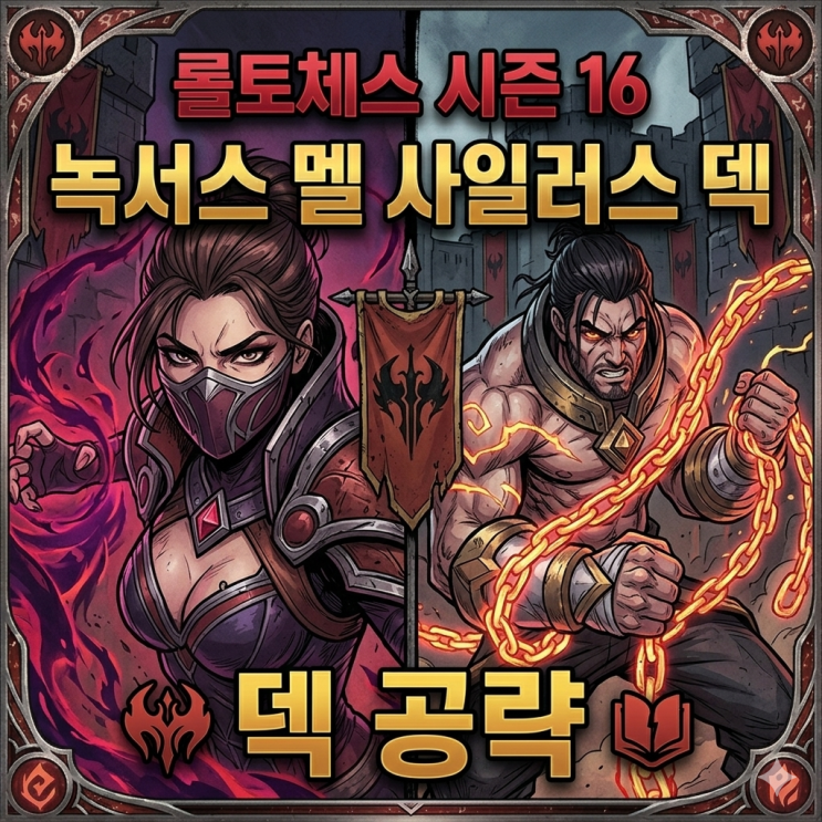  롤토체스 덱추천 : 녹서스 멜 사일러스 덱