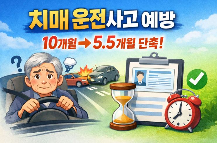  2026 운전면허 적성검사 갱신기간 10개월→5.5개월 단축…무엇이 달라지나