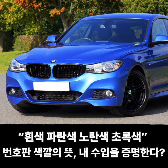  “흰색 파란색 노란색 초록색” 번호판 색깔의 뜻, 내 수입을 증명한다?
