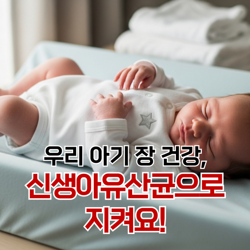 신생아유산균추천 5가지, 우리 아기 장 건강 지키는 방법!