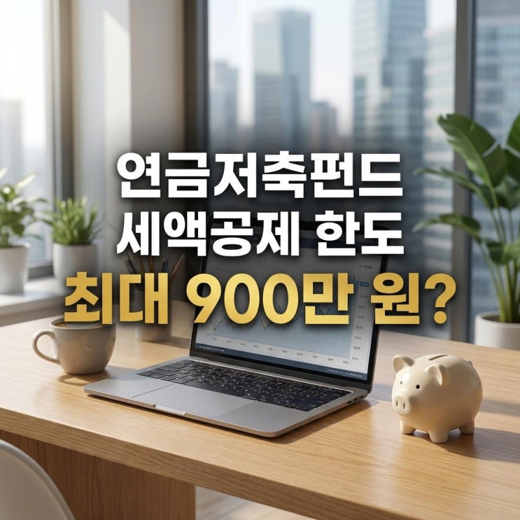  연금저축펀드 세액공제 한도 최대 900만 원 채우고 13월의 월급 환급 완벽 가이드