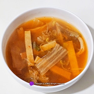 어묵김치국 끓이는법 납작어묵 신김치 활용요리♪
