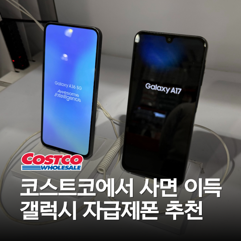 코스트코 자급제폰 추천 | 갤럭시 A36 5G vs 갤럭시 A17 LTE, 뭘 살까요?