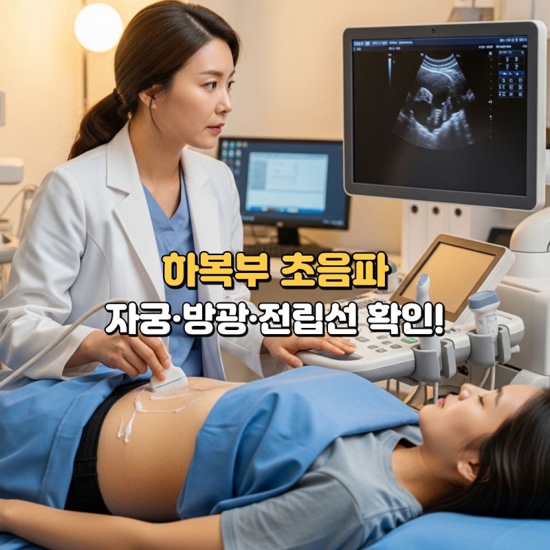 하복부 초음파로 확인할 수 있는 질환, 자궁 방광 전립선 초음파