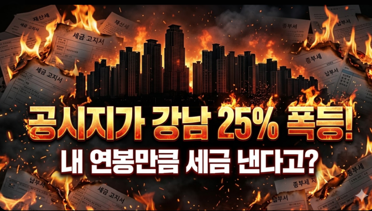  2026 공시가 쇼크! 강남 25% 급등, 황현희의 '버티기' vs 정부의 '매도 압박'정권 따라 춤추는 부동산 생존법