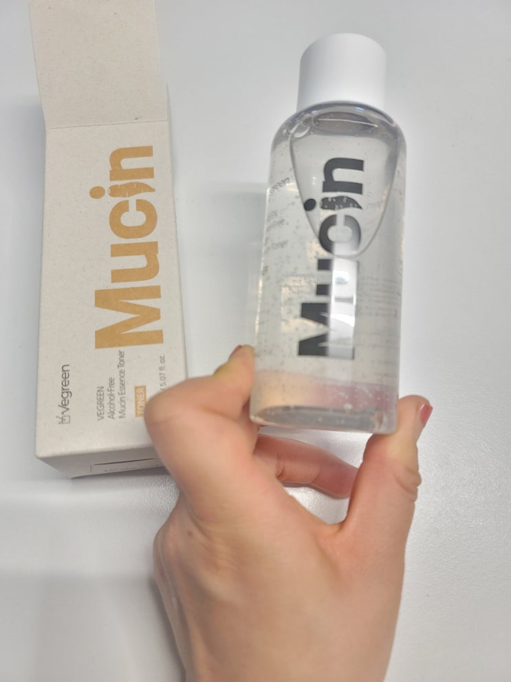  건성토너추천! vegreen 비그린 무알콜 뮤신 에센스 토너 150ml 사용후기 (속건조 잡아주는 촉촉한 에센스토너)