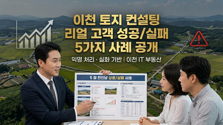  이천 토지 컨설팅 실전 사례 공개 (익명 5건)성공과 실패, 결국 ‘이것’에서 갈립니다
