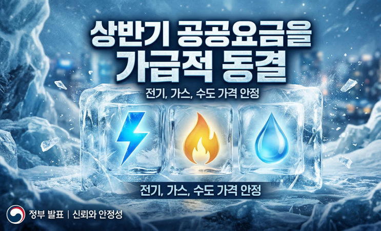 상반기 <b>공공요금</b> 가급적 <b>동결</b>