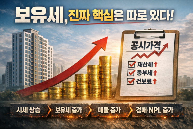  보유세 폭탄은 이미 시작...이제 보유세는 정부가 아니라 시장이 결정합니다