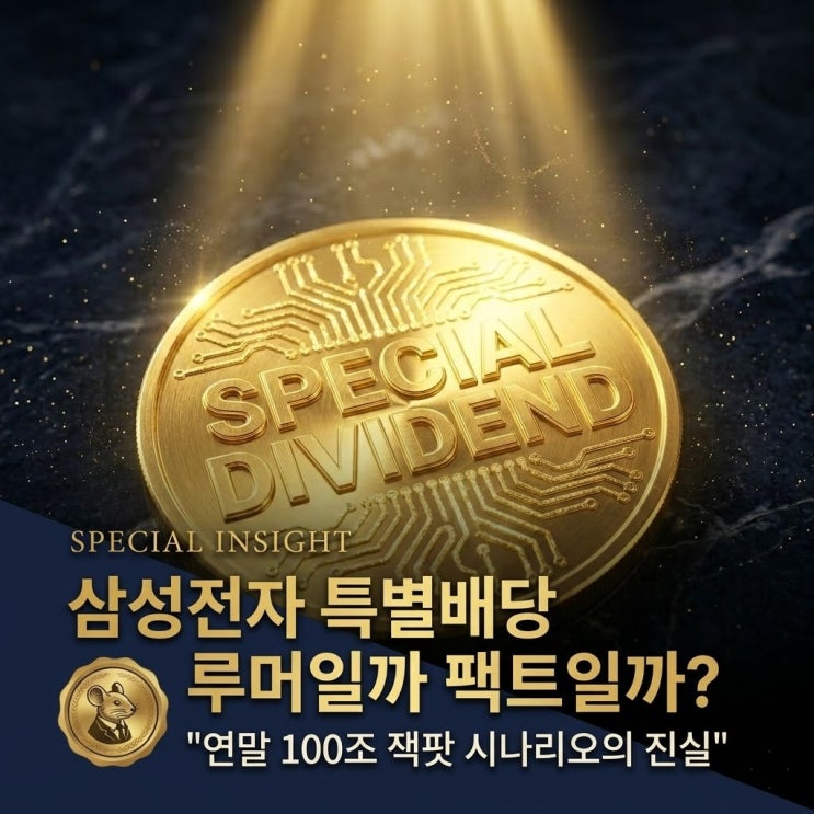 <b>삼성전자</b> 특별배당 루머일까 팩트일까? (FCF 50% <b>주주환원</b>의... 