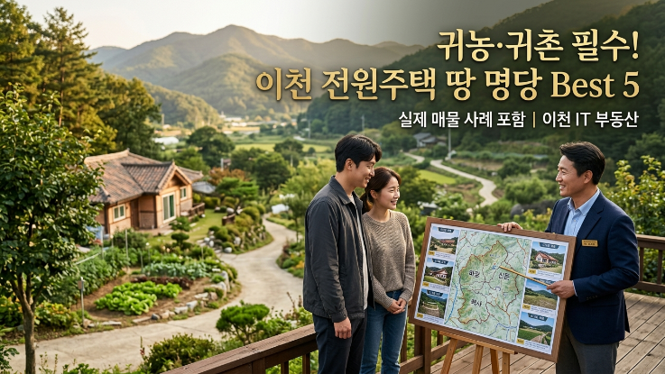  귀농·귀촌족 필수! 이천 전원주택용 토지 추천 지역 5곳 + 실제 매물 사례
