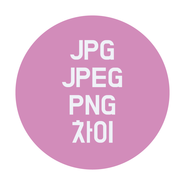  JPG JPEG PNG 차이 한눈에 정리, 이미지 확장자 제대로 알기