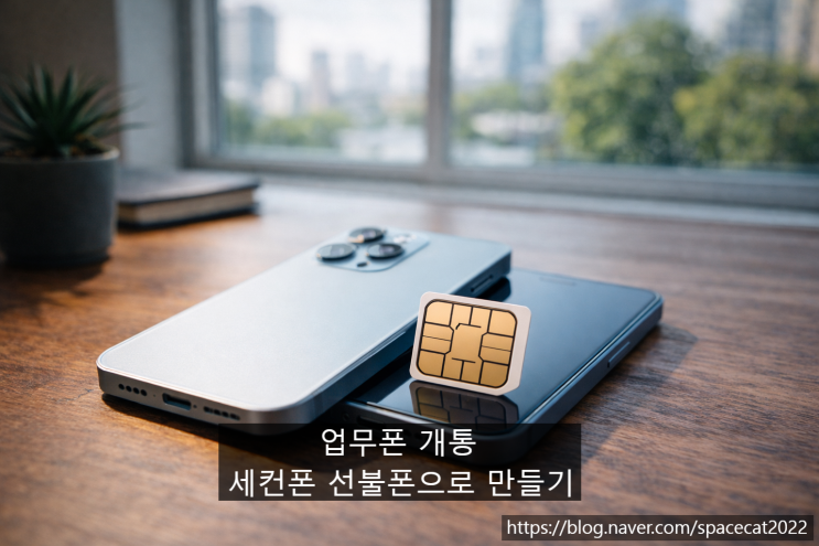  업무폰 개통 세컨폰 선불폰으로 10분만에 만드는 방법