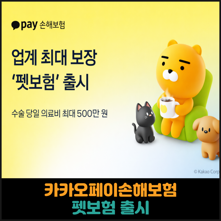  카카오페이손해보험, 펫보험 출시