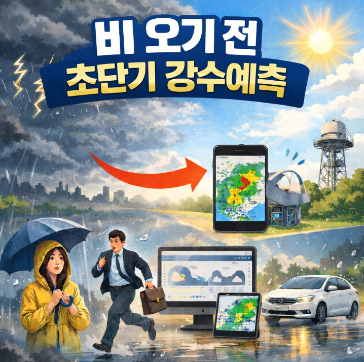 비 오기 전 먼저 움직이는 법, 초단기 강수예측 활용 가이드