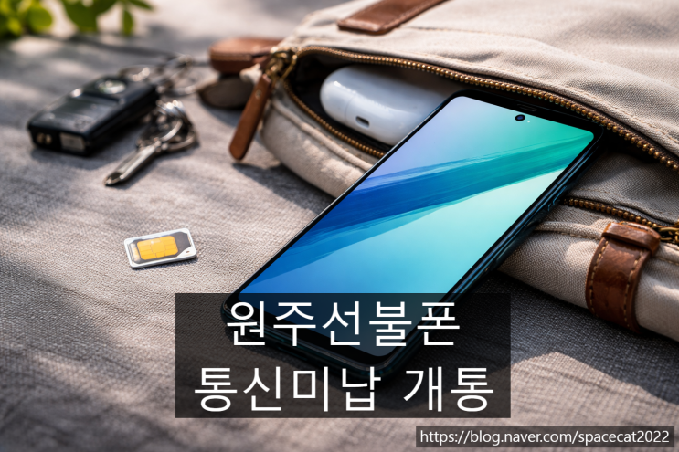  원주선불폰 통신미납 개통 절차 핵심 정리
