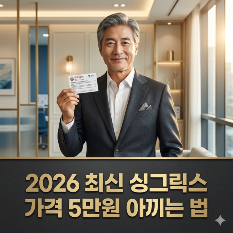  [2026 최신] 대상포진 싱그릭스 가격 5만원 아끼는 저렴한 곳 찾는 법 2차 간격 부작용