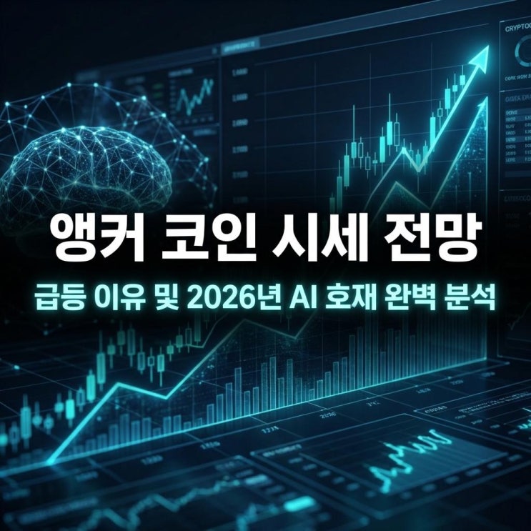  앵커 코인 시세 전망 빗썸 30% 급등 이유 및 2026년 AI 호재 완벽 분석