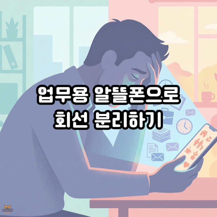  업무용 알뜰폰 회선 분리, 고정비 낭비 끊어내는 회선 독립 가이드