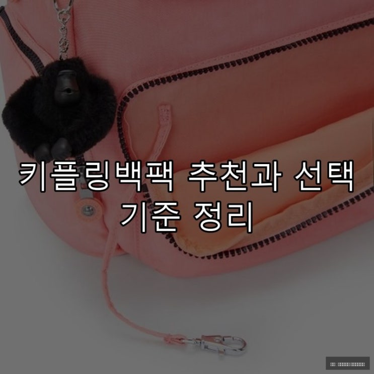  키플링백팩 추천과 선택 기준 정리