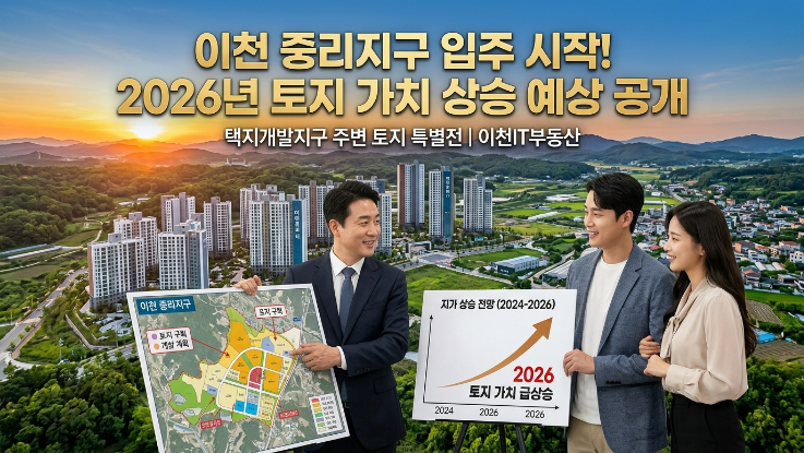  이천 중리택지지구 입주 시작! 주변 토지 가치 2026년 상승 예상액 공개